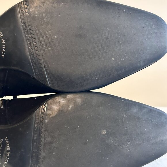 French Sole FS/NY Eva Boots Women’s Size 6 Hand Made in Italian Suede Black Zip - Picture 13 of 16